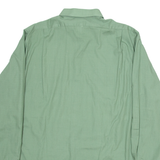TERLENKA Mens Plain Shirt Green Long Sleeve L