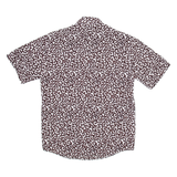 Mens Shirt White Crazy Pattern M