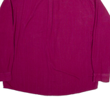 EL TUCAN Mens Plain Shirt Maroon Long Sleeve L