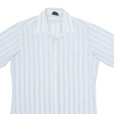 TOP MEN Mens Shirt Blue Striped S