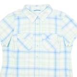COLUMBIA Womens Shirt Blue Check XL