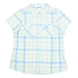COLUMBIA Womens Shirt Blue Check XL
