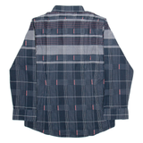BARBADOS Mens Shirt Black Check Long Sleeve M