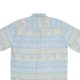 NICK TAYLOR Mens Shirt Blue Fair Isle M