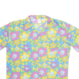 Mens Hawaiian Shirt Blue Floral 2XL