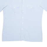 Mens Plain Shirt Blue L
