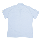 Mens Plain Shirt Blue L