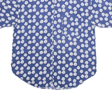 Mens Shirt Blue Crazy Pattern M