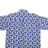 Mens Shirt Blue Crazy Pattern M