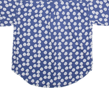 Mens Shirt Blue Crazy Pattern M