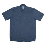 DICKIES Workwear Mens Plain Shirt Blue M