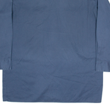 DICKIES Workwear Mens Plain Shirt Blue Long Sleeve L