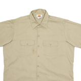 DICKIES Workwear Mens Plain Shirt Brown XL