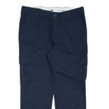DICKIES Mens Trousers Blue Slim Straight W38 L29