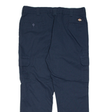 DICKIES Mens Trousers Blue Slim Straight W38 L29