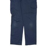 DICKIES Cargo Mens Trousers Blue Slim Straight W32 L30