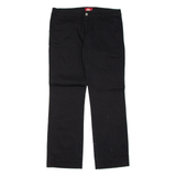 DICKIES Mens Trousers Black Regular Straight W34 L31