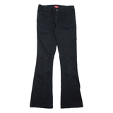 DICKIES Womens Trousers Black Regular Bootcut W28 L30