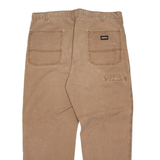 DICKIES Mens Trousers Brown Regular Straight W36 L29