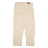 CHAPS Mens Trousers Beige Regular Straight W36 L32