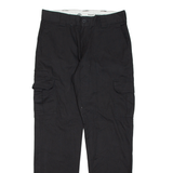 DICKIES Cargo Mens Trousers Black Regular Straight W32 L33