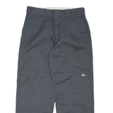 DICKIES Chino Mens Trousers Grey Relaxed Straight W30 L28