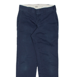 DICKIES Chino Mens Trousers Blue Slim Tapered W26 L28