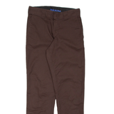 DICKIES Chino Mens Trousers Brown Regular Tapered W29 L32