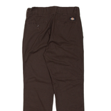 DICKIES Chino Mens Trousers Brown Regular Straight W28 L30