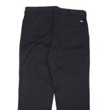 DICKIES Chino Mens Trousers Black Regular Straight W36 L30