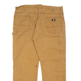 DICKIES Carpenter Cargo Mens Trousers Beige Regular Straight W38 L30