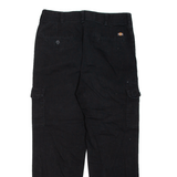 DICKIES Cargo Mens Trousers Black Regular Straight W30 L30