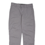 DICKIES Mens Trousers Grey Regular Straight W29 L30