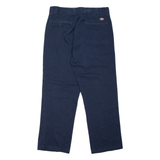 DICKIES Chino Mens Trousers Blue Regular Straight W34 L30