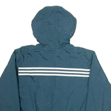 ADIDAS Mens Jacket Blue Nylon Hooded M