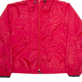 POLO RALPH LAUREN Mens Track Jacket Red Nylon Hooded M