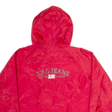 POLO RALPH LAUREN Mens Track Jacket Red Nylon Hooded M