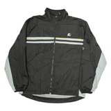 STARTER Mens Track Jacket Black Nylon M