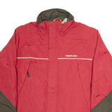 TIMBERLAND Mens Track Jacket Red Nylon M