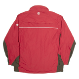 TIMBERLAND Mens Track Jacket Red Nylon M