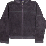 PATAGONIA Womens Fleece Jacket Purple Hooded M