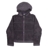 PATAGONIA Womens Fleece Jacket Purple Hooded M