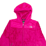 THE NORTH FACE Womens Fleece Jacket Pink Hooded S