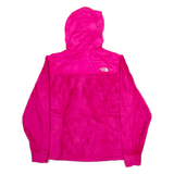 THE NORTH FACE Womens Fleece Jacket Pink Hooded S