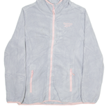 REEBOK Womens Fleece Jacket Purple Hooded M
