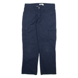 DICKIES Womens Trousers Blue Regular Straight W30 L27