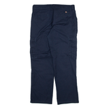 DICKIES Womens Trousers Blue Regular Straight W30 L27