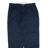 DICKIES Mens Trousers Blue Regular Straight W38 L32