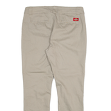 DICKIES Womens Trousers Beige Slim Tapered W31 L29