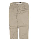 DICKIES Womens Trousers Beige Slim Straight W30 L31